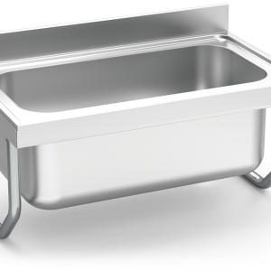 Fregadero inox colgante con palomillas serie 700 1 cubeta gran capacidad
