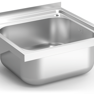 Fregadero inox colgante con cartelas serie 450 1 cubeta