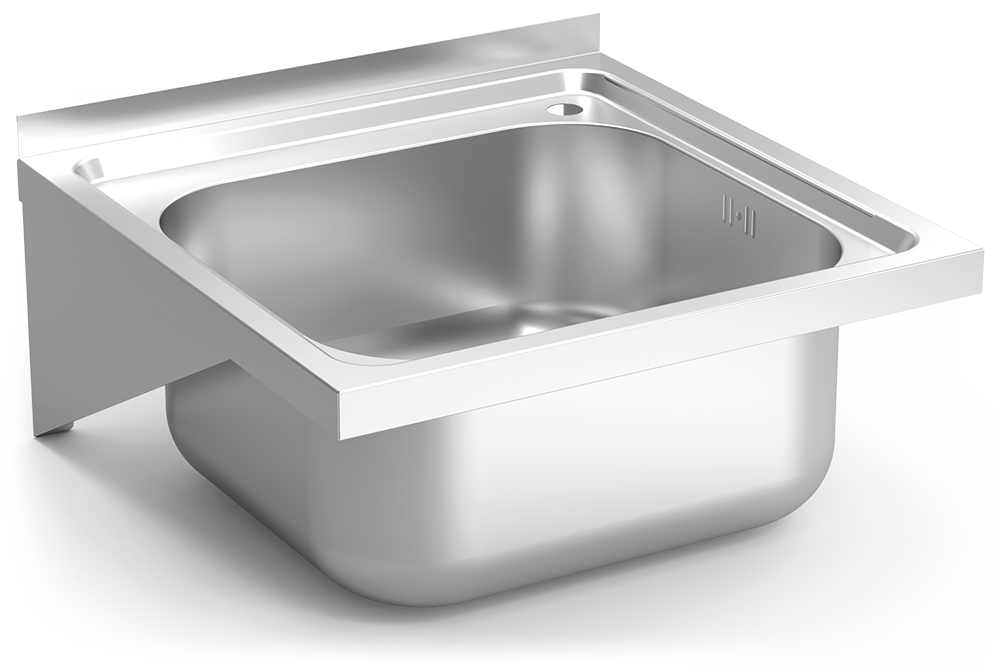 Fregadero inox colgante con cartelas serie 450 1 cubeta Fregadero inox colgante con cartelas serie 450 1 cubeta