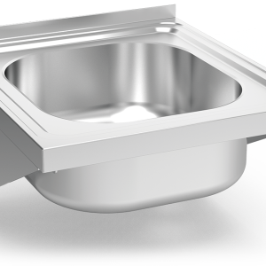 Fregadero inox colgante con cartelas serie 500 1 cubeta