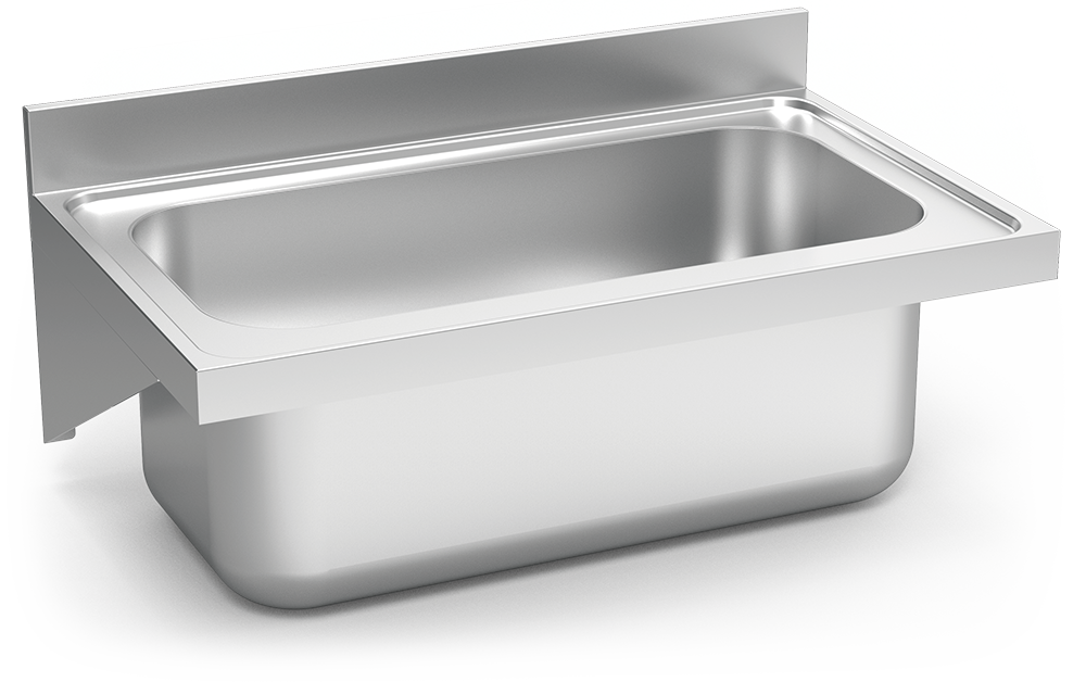 Fregadero inox colgante con cartelas serie 600 1 cubeta gran capacidad Fregadero inox colgante con cartelas serie 600 1 cubeta gran capacidad