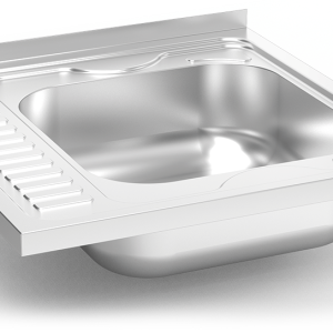 Fregadero colgante con cartelas escurridor izquierda Serie 6.6 Compact
