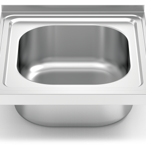 Fregadero inox para acoplar a mueble serie 500 1 cubeta