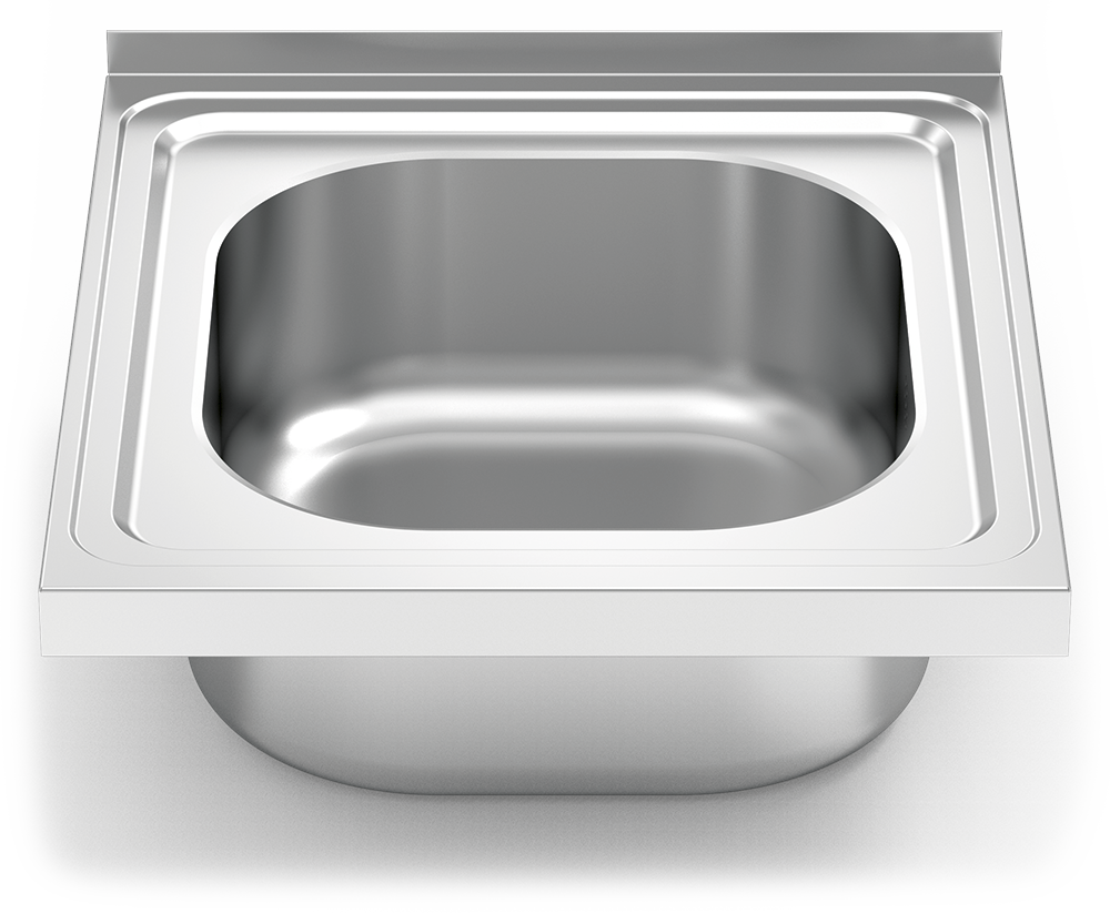Fregadero inox para acoplar a mueble serie 500 1 cubeta