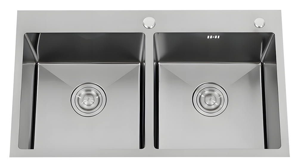 Fregadero 2 cubetas 820x450x220 mm - Serie Urban Fregadero 2 cubetas 820x450x220 mm - Serie Urban