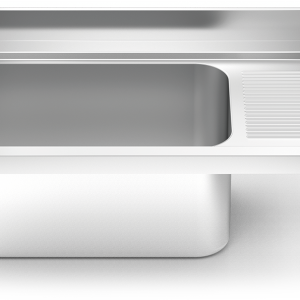Fregadero inox para acoplar a mueble serie 700 1 cubeta gran capacidad 1 escurridor derecha
