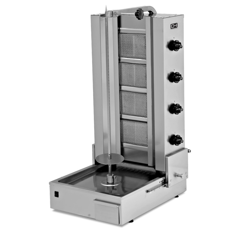 Asador Kebab a Gas 4 Quemadores Motor Inferior y Base ajustable Línea ESTAMBUL EMPDN151 Asador Kebab a Gas 4 Quemadores Motor Inferior y Base ajustable Línea ESTAMBUL EMPDN151