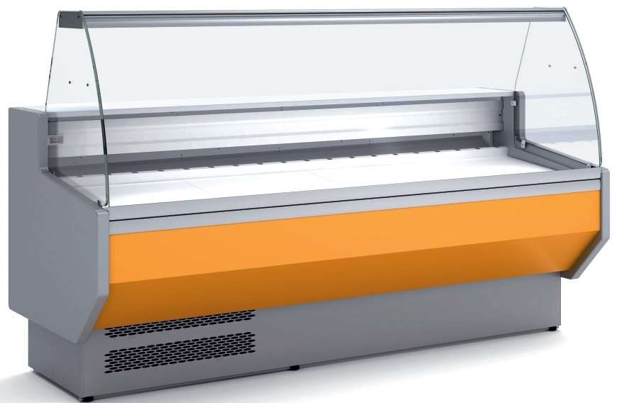 Vitrina Refrigerada Cristal Curvo Fondo 800 dim.2025x800x1235h mm Línea Córdoba VED-8-20-C Vitrina Refrigerada Cristal Curvo Fondo 800 dim.2025x800x1235h mm Línea Córdoba VED-8-20-C