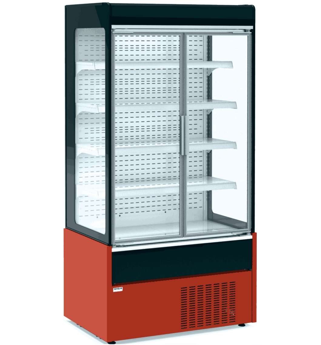 Mural Refrigerado Expositor con Puertas de Cristal 4 Estantes Fondo 700 de 1020 x700 x1990h mm AVEIRO MAE100PV-R color ROJO Mural Refrigerado Expositor con Puertas de Cristal 4 Estantes Fondo 700 de 1020 x700 x1990h mm AVEIRO MAE100PV-R color ROJO