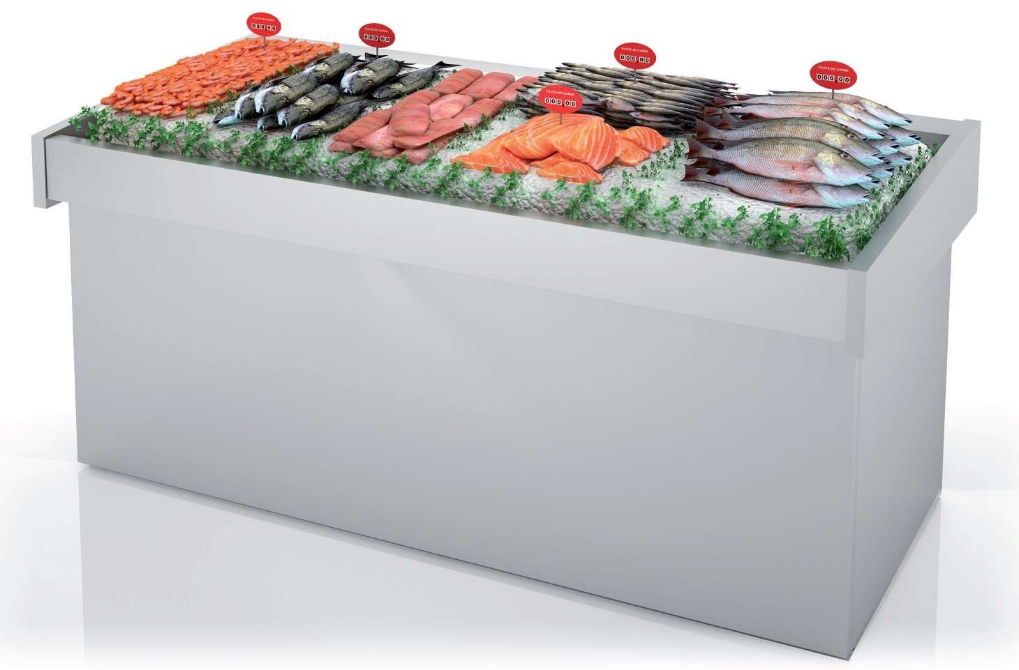 Mostrador Pescado neutro dim.2200x950x990h mm Línea Córdoba DBNP-220 Mostrador Pescado neutro dim.2200x950x990h mm Línea Córdoba DBNP-220