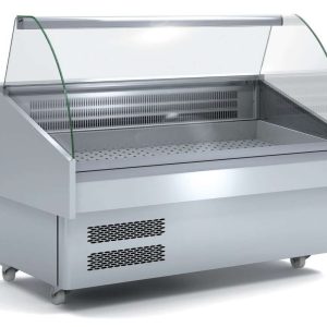 Vitrina Expositora Refrigerada Pescado / Marisco evaporador estático más placa fría dim.1505x915x1185h mm Línea Córdoba EEC-150-CC-EF