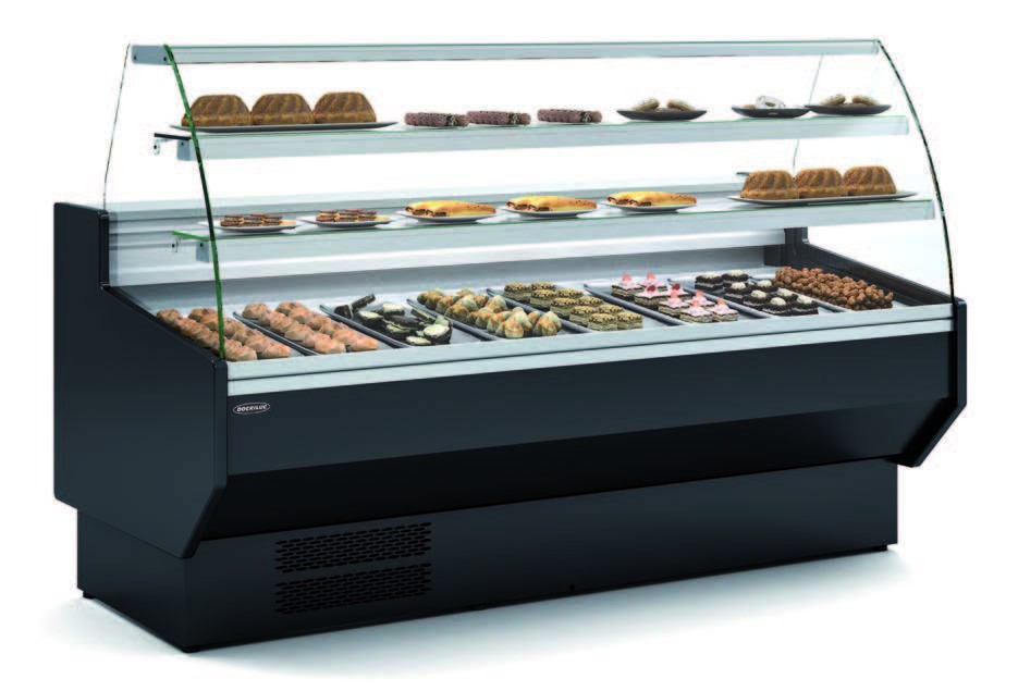Vitrina Refrigerada Cristal Curvo pastelería Fondo 900 dim.1305x940x1235h mm Línea Córdoba VEPD-9-13-C Vitrina Refrigerada Cristal Curvo pastelería Fondo 900 dim.1305x940x1235h mm Línea Córdoba VEPD-9-13-C