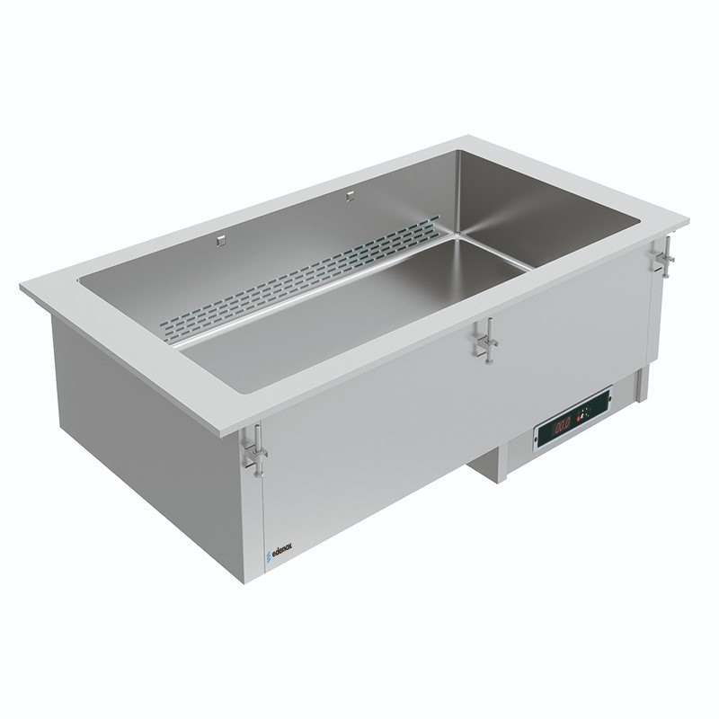 Baño maría seco encastrable Edenox CBMS S1, calor ventilado sin agua, 3 a 6 GN 1/1