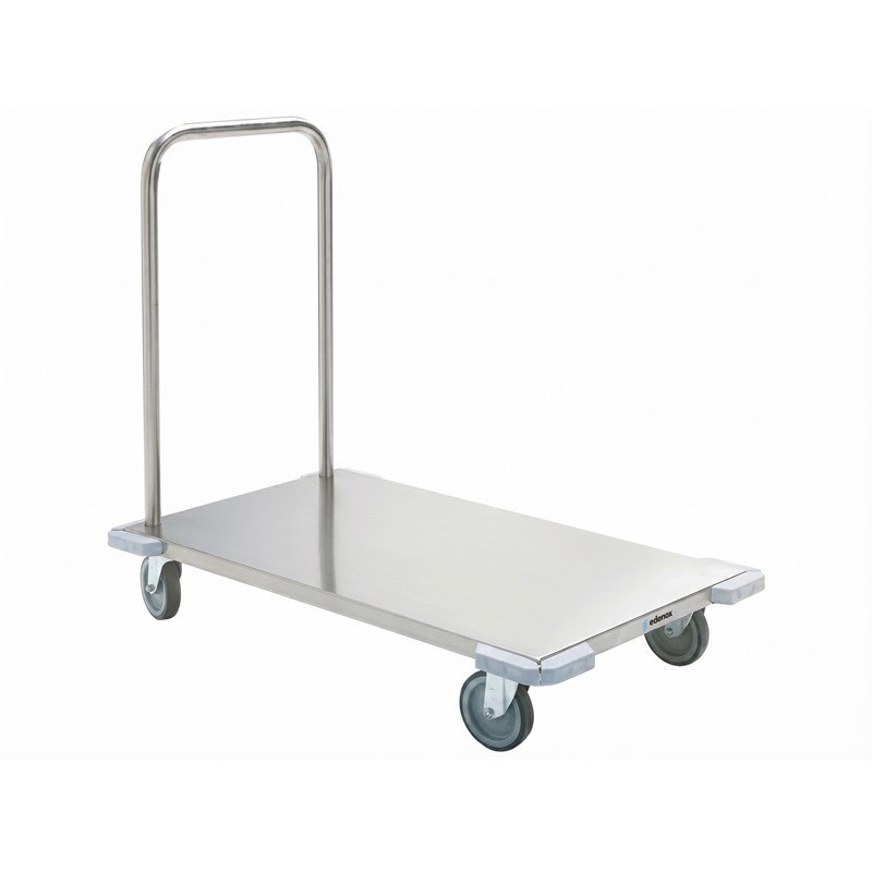 Carro reforzado Edenox CR-1060 para grandes cargas, plataforma inox de 300 kg