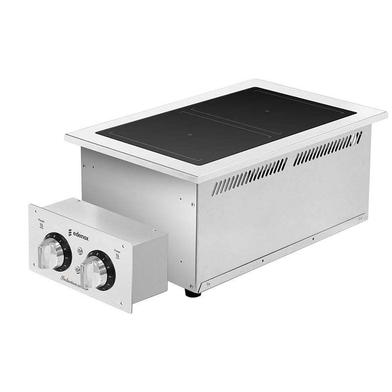 Cocina de inducción encastrable Edenox ECI-40-D, 2 zonas de 3,5 kW y mando separado