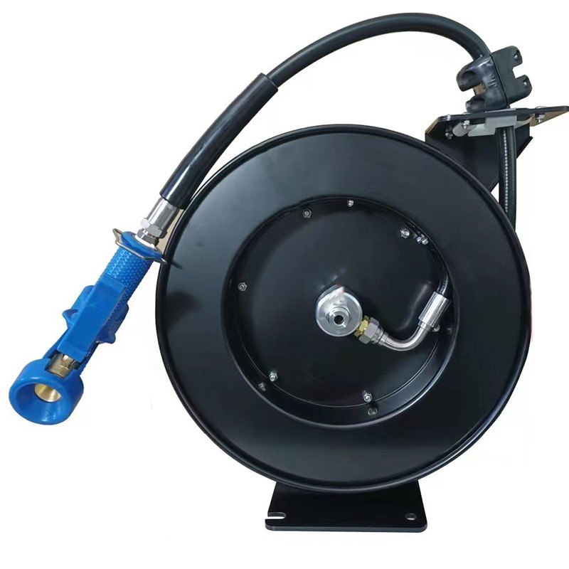 Enrollador de manguera Edenox GX S1 de acero inoxidable, 10 o 15 m con pistola