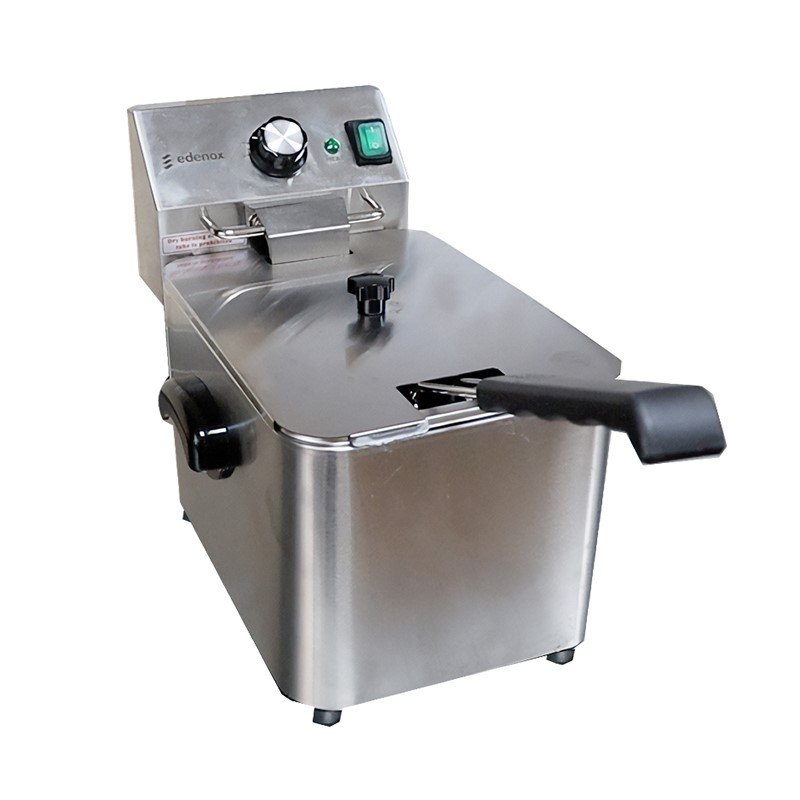 Freidora eléctrica de sobremesa Edenox TF E y S1, de 4 a 10 litros, simple o doble