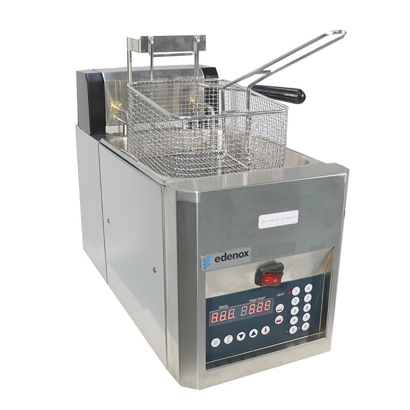 Freidora con cesta de elevación automática Edenox TF-81-EA, 5 litros y 10 programas