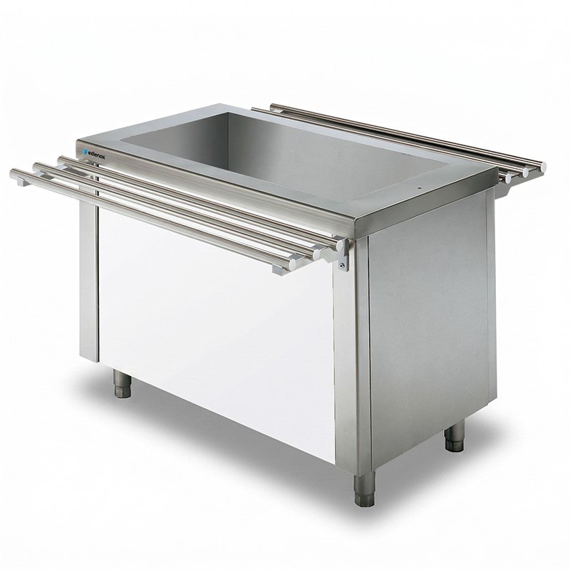 Isla central refrigerada Edenox SSICR-16 para self-service, cuba para 4 GN 1/1