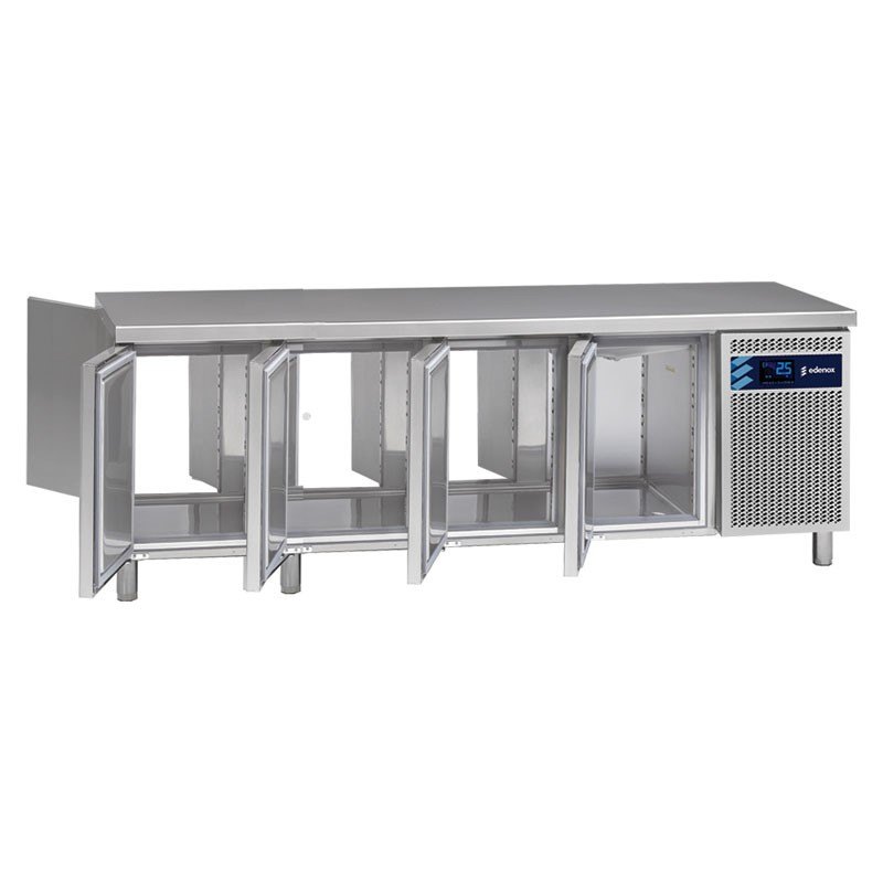 Mesa refrigerada central Edenox MPGC con puertas pasantes, acceso por los dos lados Mesa refrigerada central Edenox MPGC con puertas pasantes, acceso por los dos lados