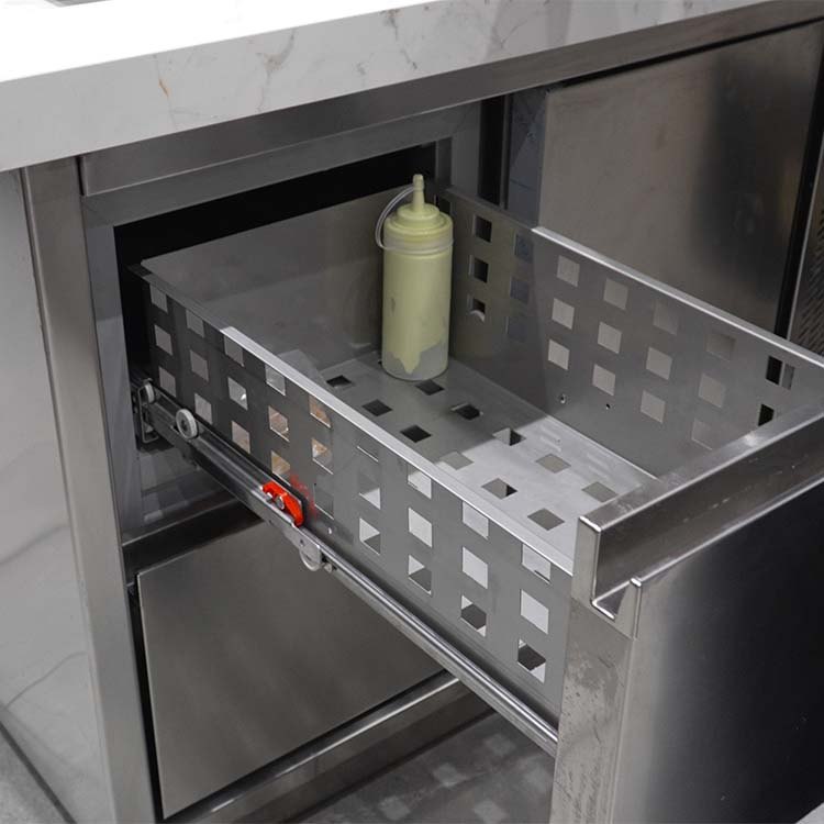 Mesa refrigerada con cajones Edenox Snack 600, de 2 a 8 cajones, fondo 600 mm Mesa refrigerada con cajones Edenox Snack 600, de 2 a 8 cajones, fondo 600 mm