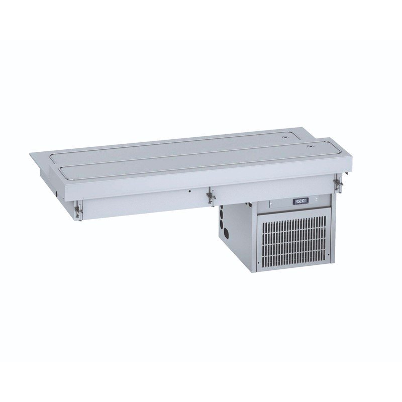 Placa refrigerada de dos niveles Edenox PR2 para buffet, de 3 a 5 GN 1/1