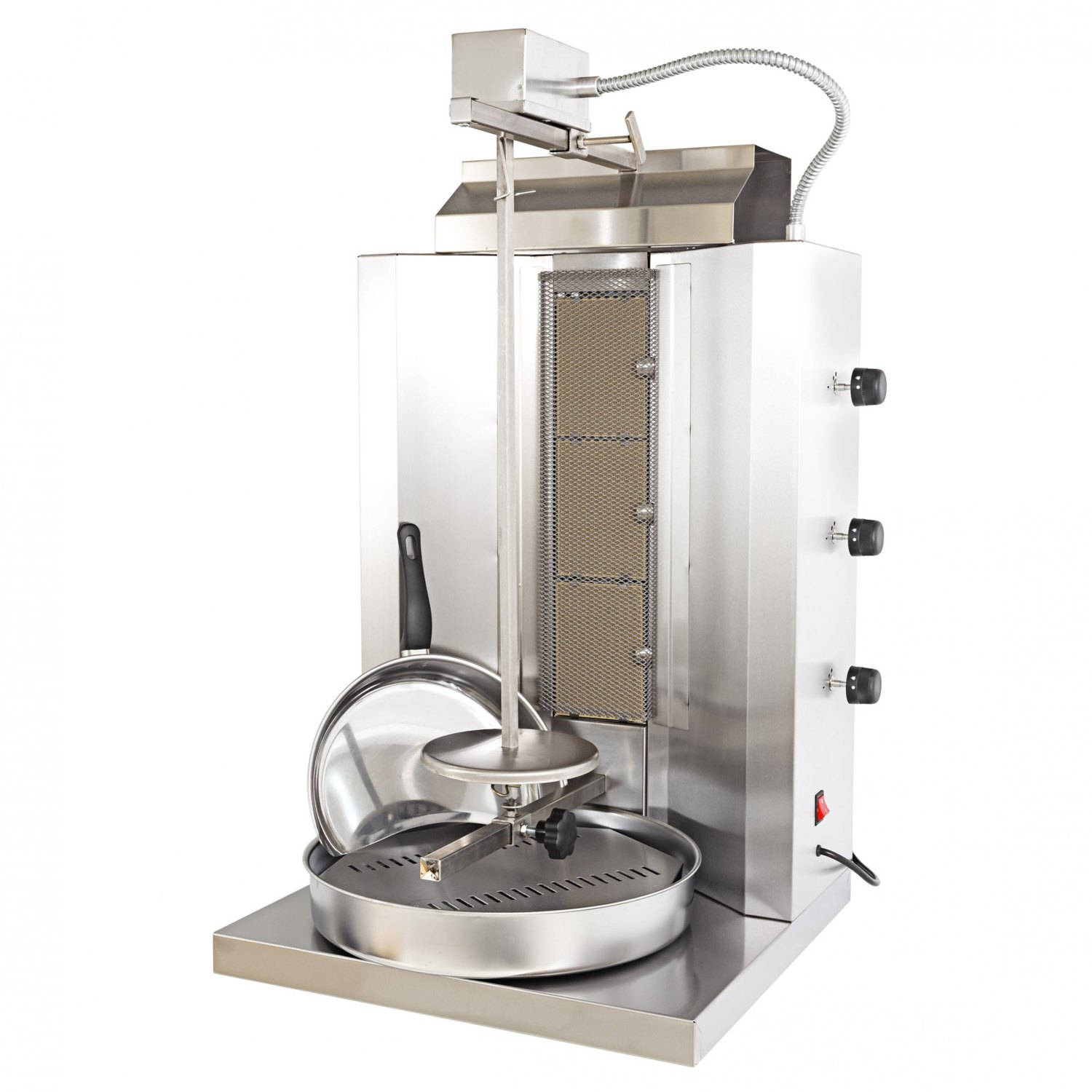 Asador de kebab a gas Sammic AG-20, 3 quemadores y carga de 20 kg