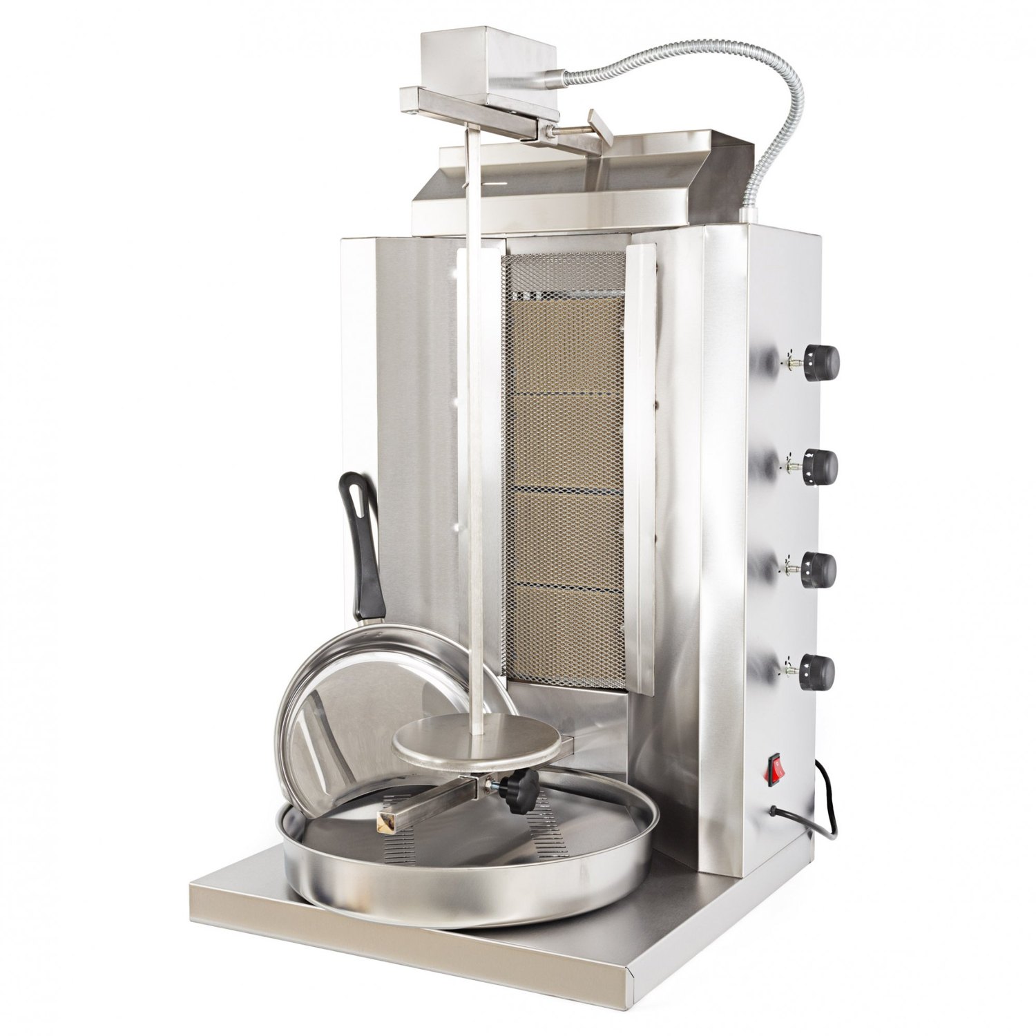 Asador de kebab a gas Sammic AG-30, 4 quemadores y conos de 30 kg