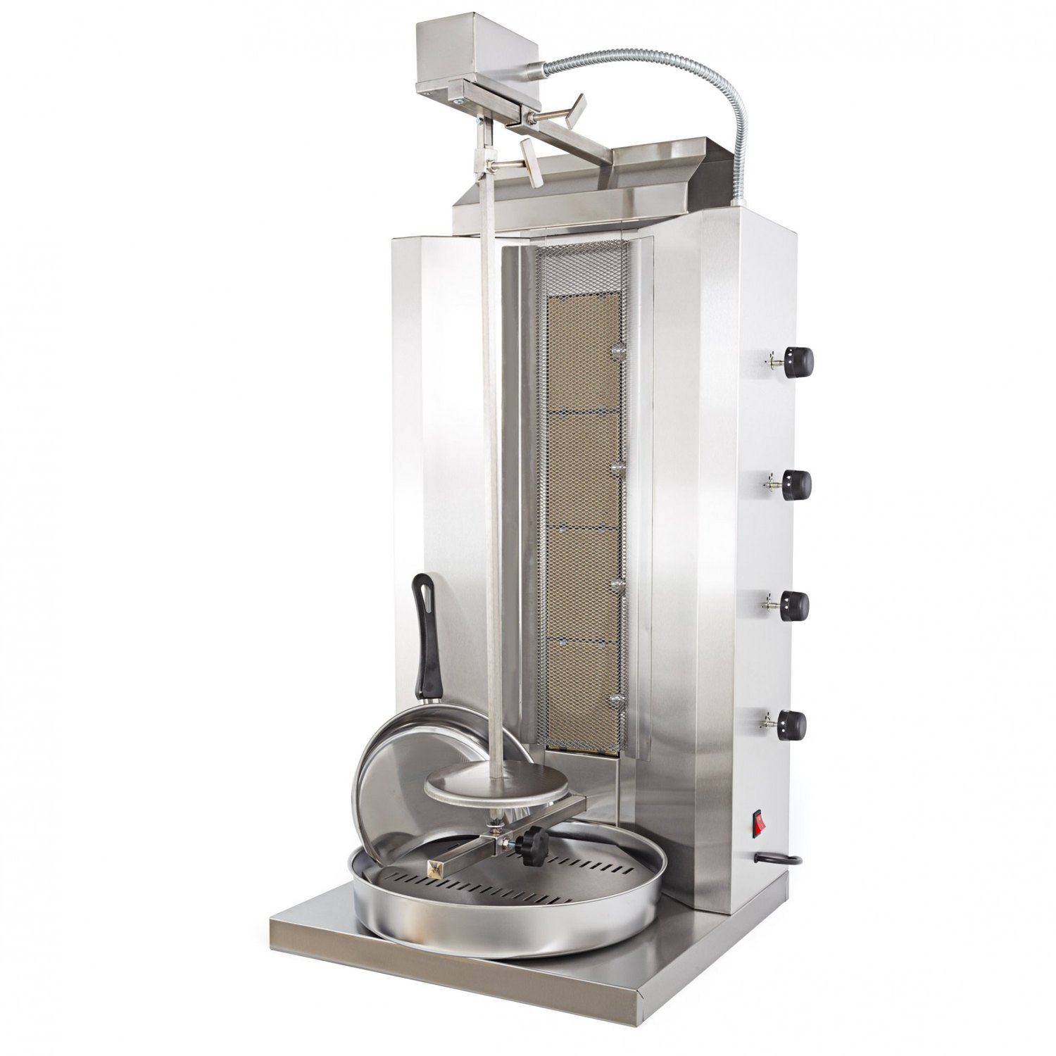 Asador de kebab a gas Sammic AG-40, 4 quemadores verticales y 35 kg