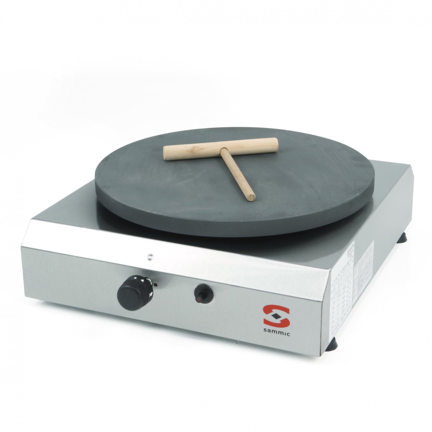 Crepera a gas Sammic CG-140 con placa de 400 mm y 4000 W