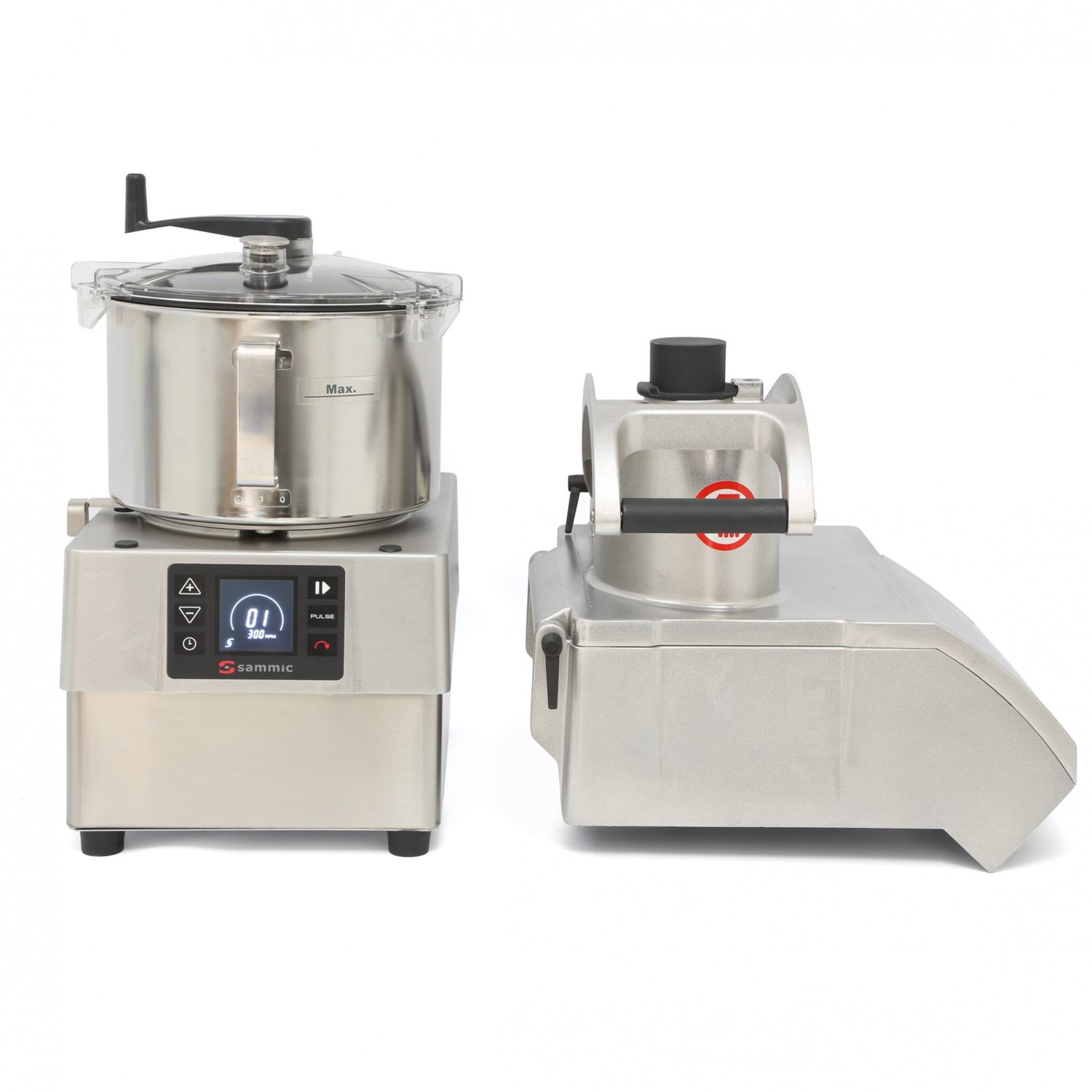 Combi cortadora-cutter Sammic CK-35V: 450 kg/h de hortalizas y cutter de 5,5 litros