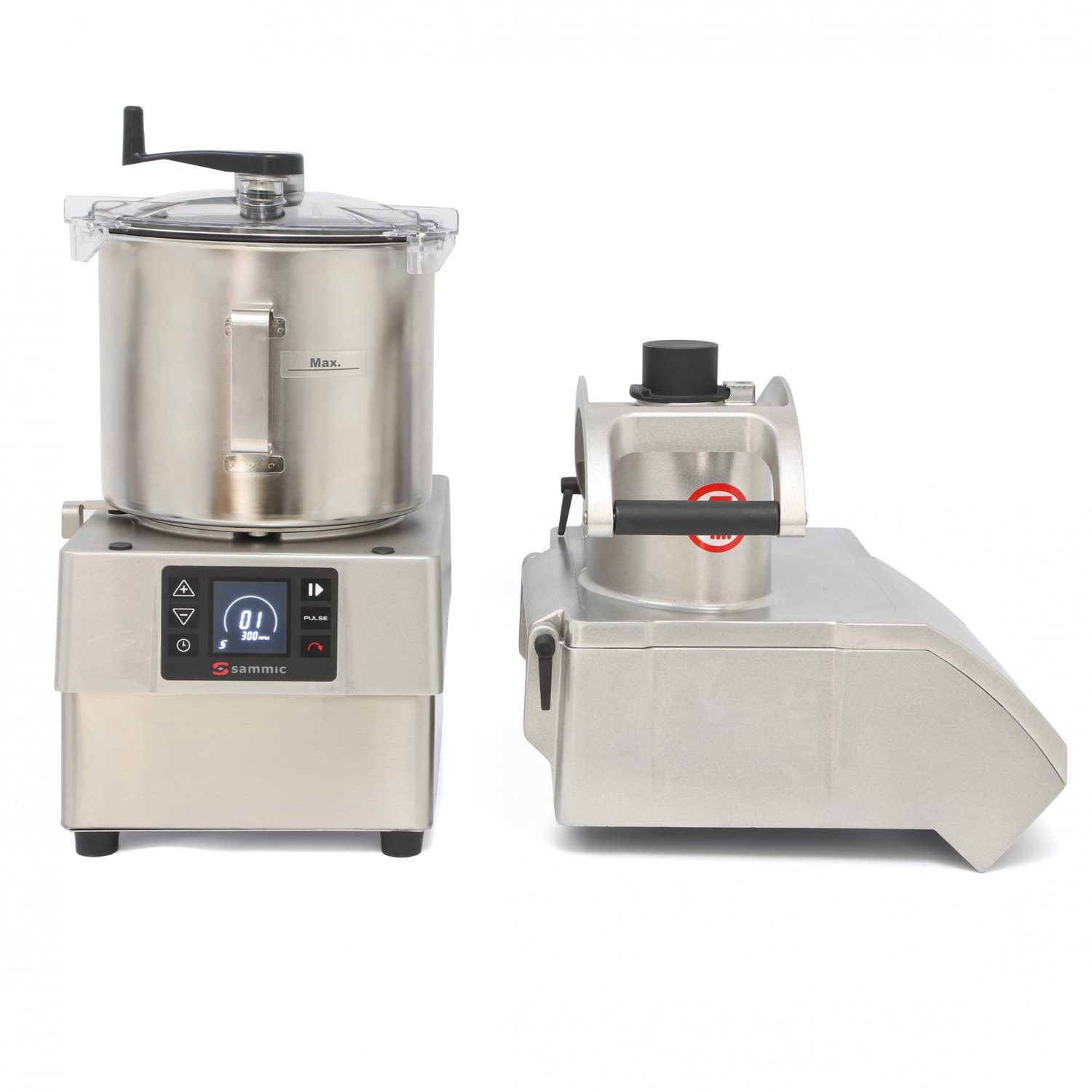 Combi cortadora-cutter Sammic CK-38V con caldero de 8 litros y corte de 450 kg/h
