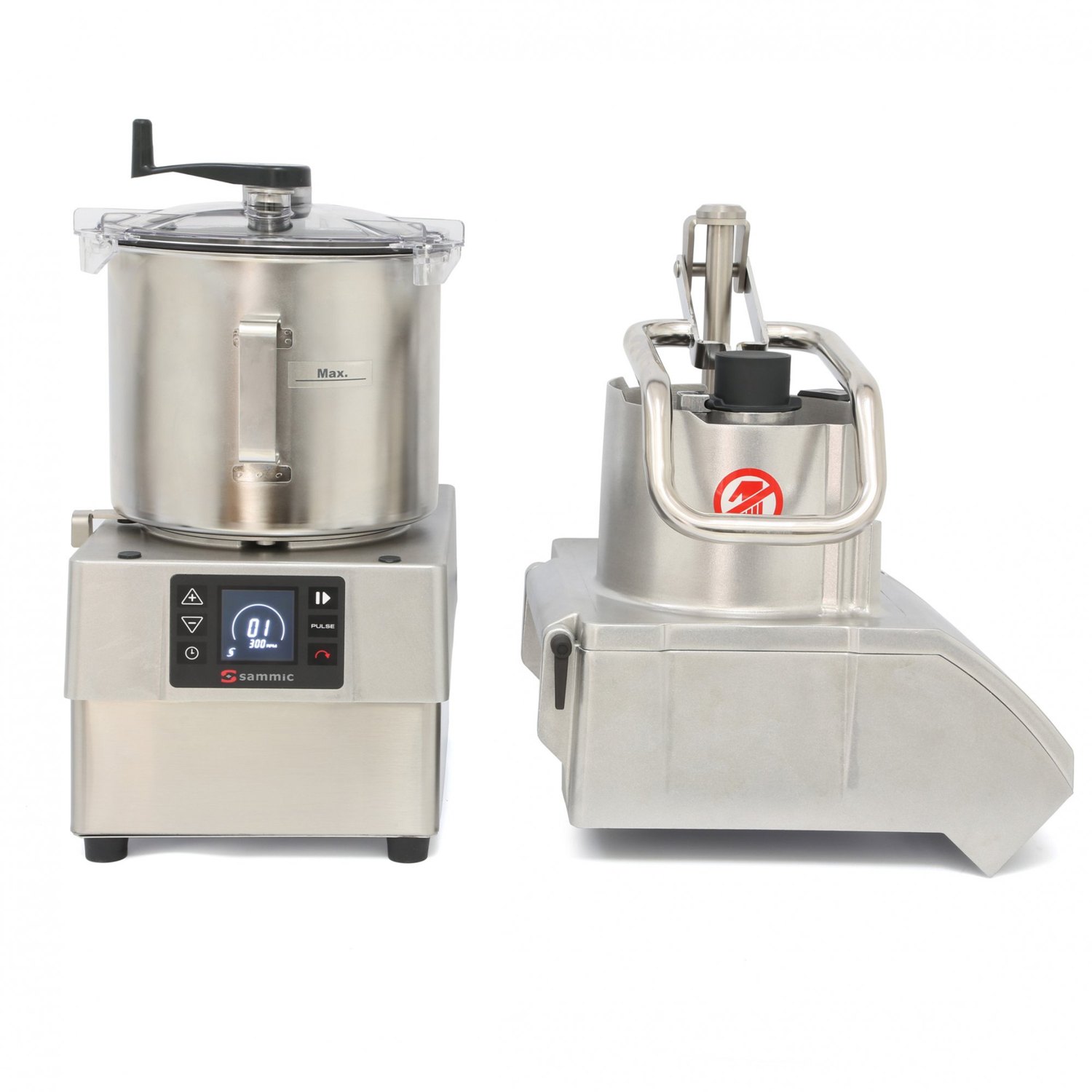 Combi cortadora-cutter Sammic CK-48V: 650 kg/h de corte y cutter de 8 litros