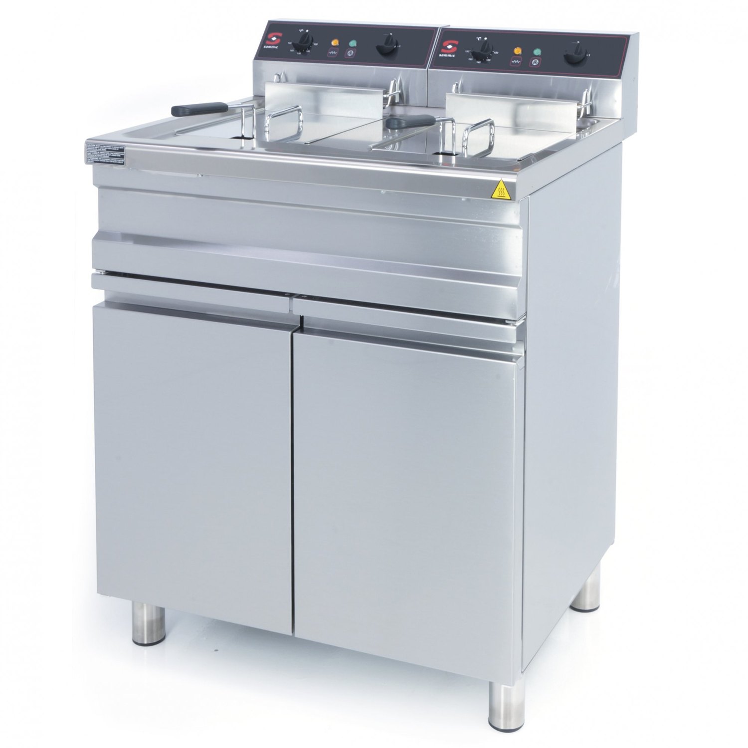 Freidora doble de pie Sammic FE-15+15, 2 cubas de 14 litros y 18 kW