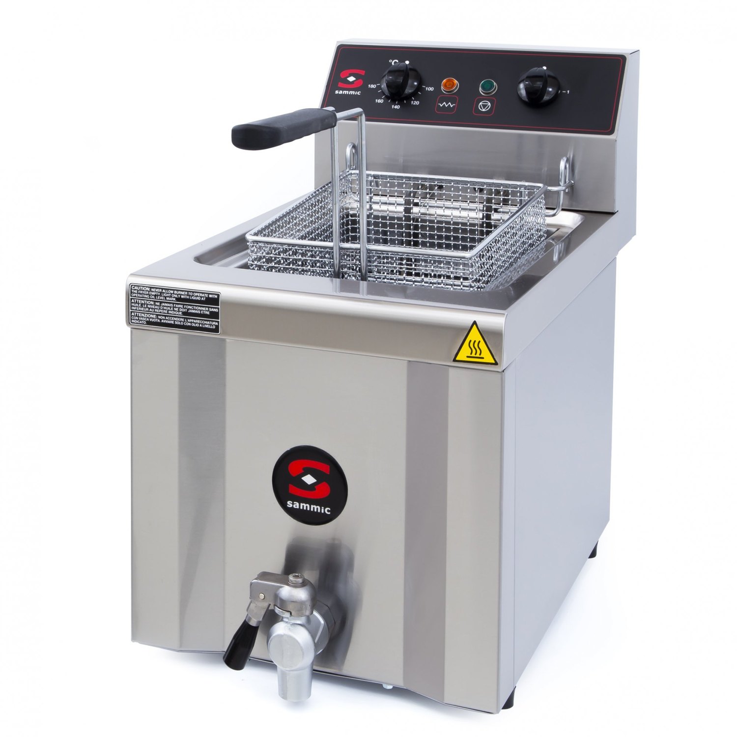 Freidora eléctrica Sammic FE-8 de 8 litros, monofásica 230 V y 3 kW