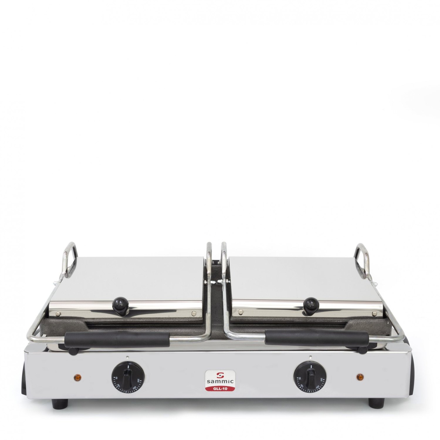 Plancha snack doble Sammic GLL-10 lisa con dos tapas, 3600 W