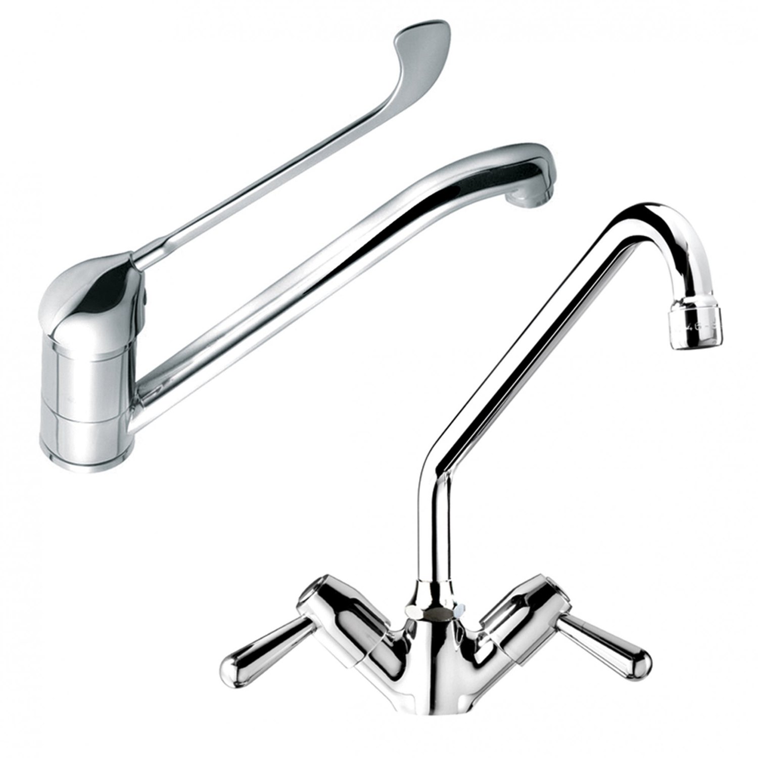 Grifo industrial Sammic GR-C o GR-CL con palanca clínica para fregadero