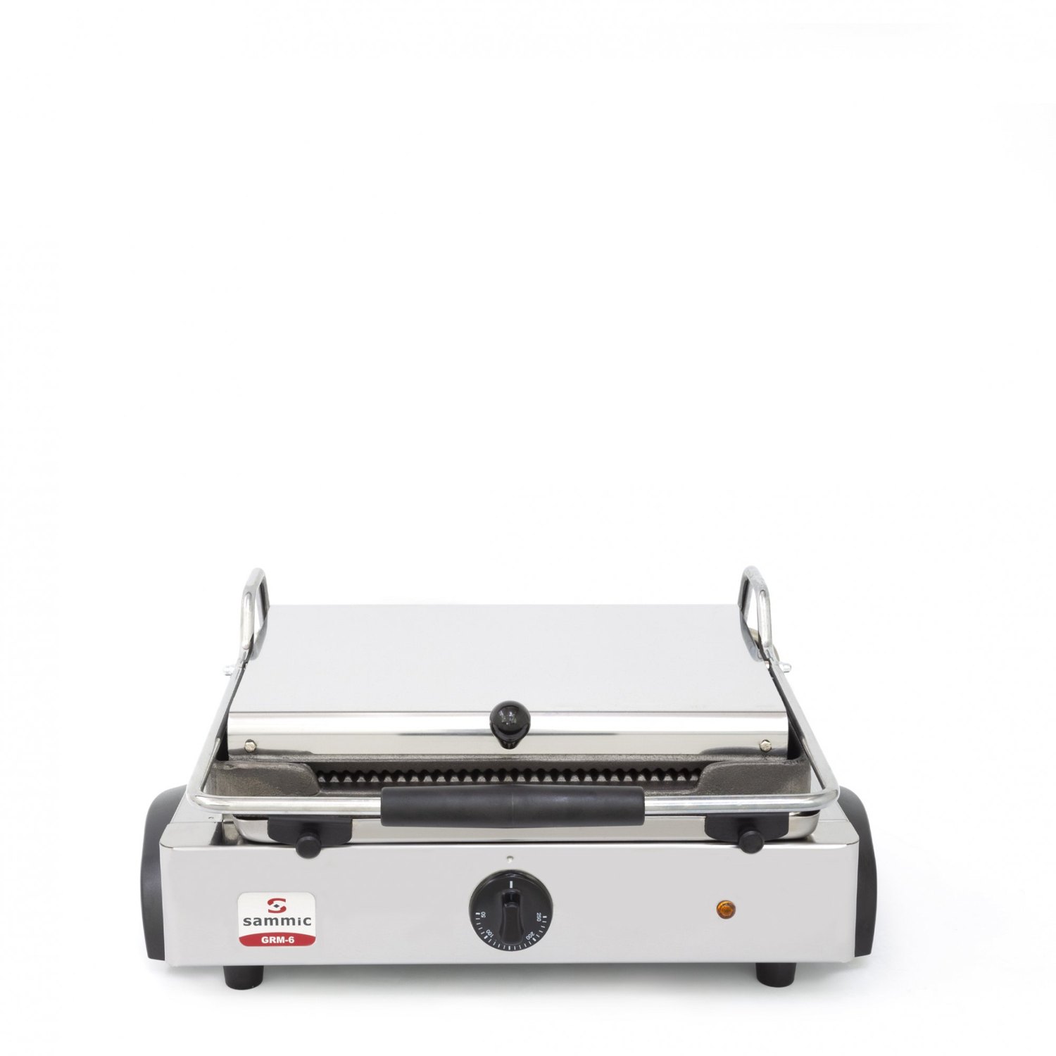 Plancha snack Sammic GRM-6 acanalada media de hierro fundido, 3000 W