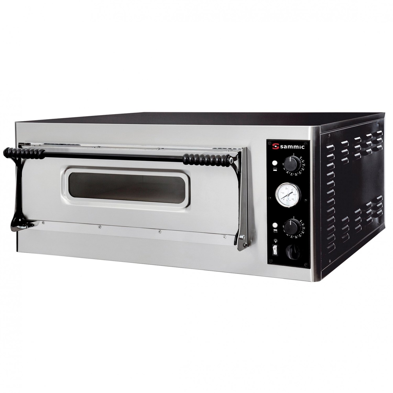 Horno de pizza Sammic PO-6, cámara profunda para 6 pizzas de 32 cm, 7,2 kW