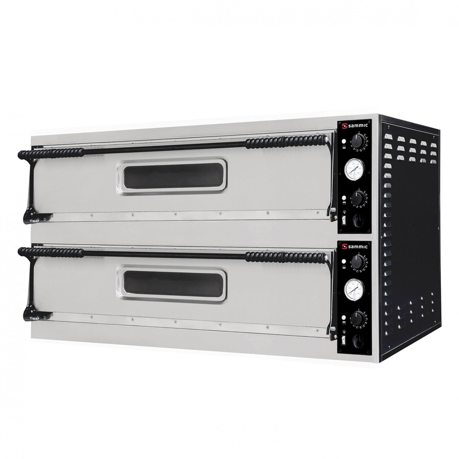 Horno de pizza Sammic PO-9+9 de 2 cámaras para 18 pizzas de 35 cm, 26,4 kW