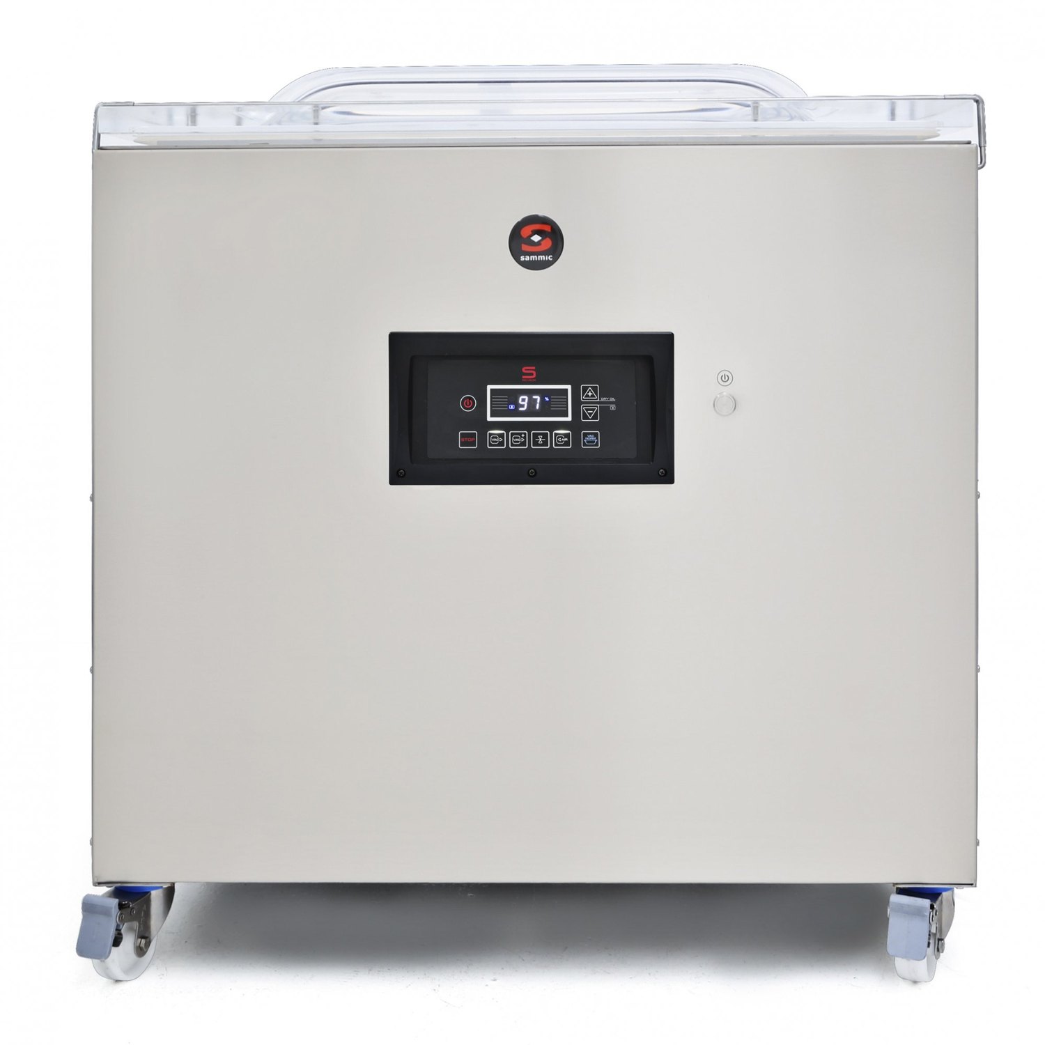 Envasadora al vacío Sammic SE-810CC de pie, 100 m³/h y dos barras de 581 mm