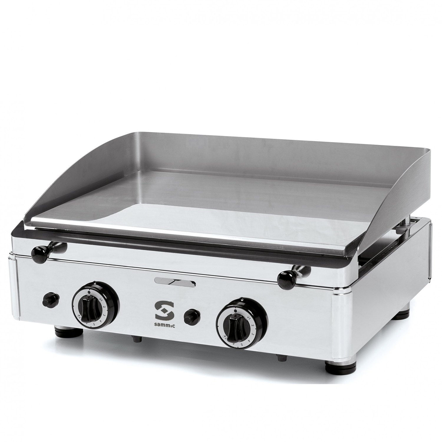 Plancha de gas Sammic SPC-601 cromada, placa de 15 mm y 555 x 400 mm, 6 kW