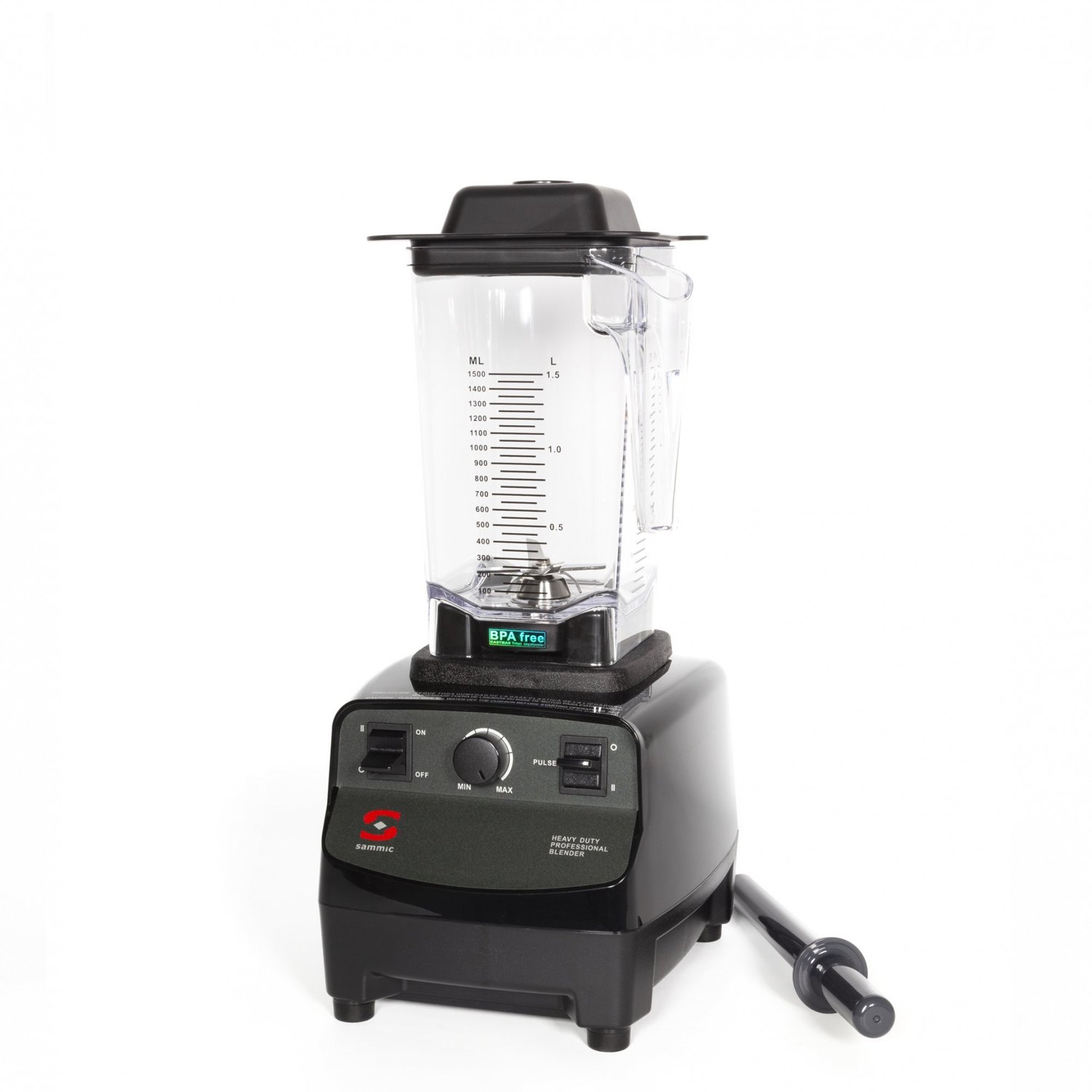 Triturador de vaso Sammic TB-1500, batidora americana de 1.200 W con vaso de 1,5 litros