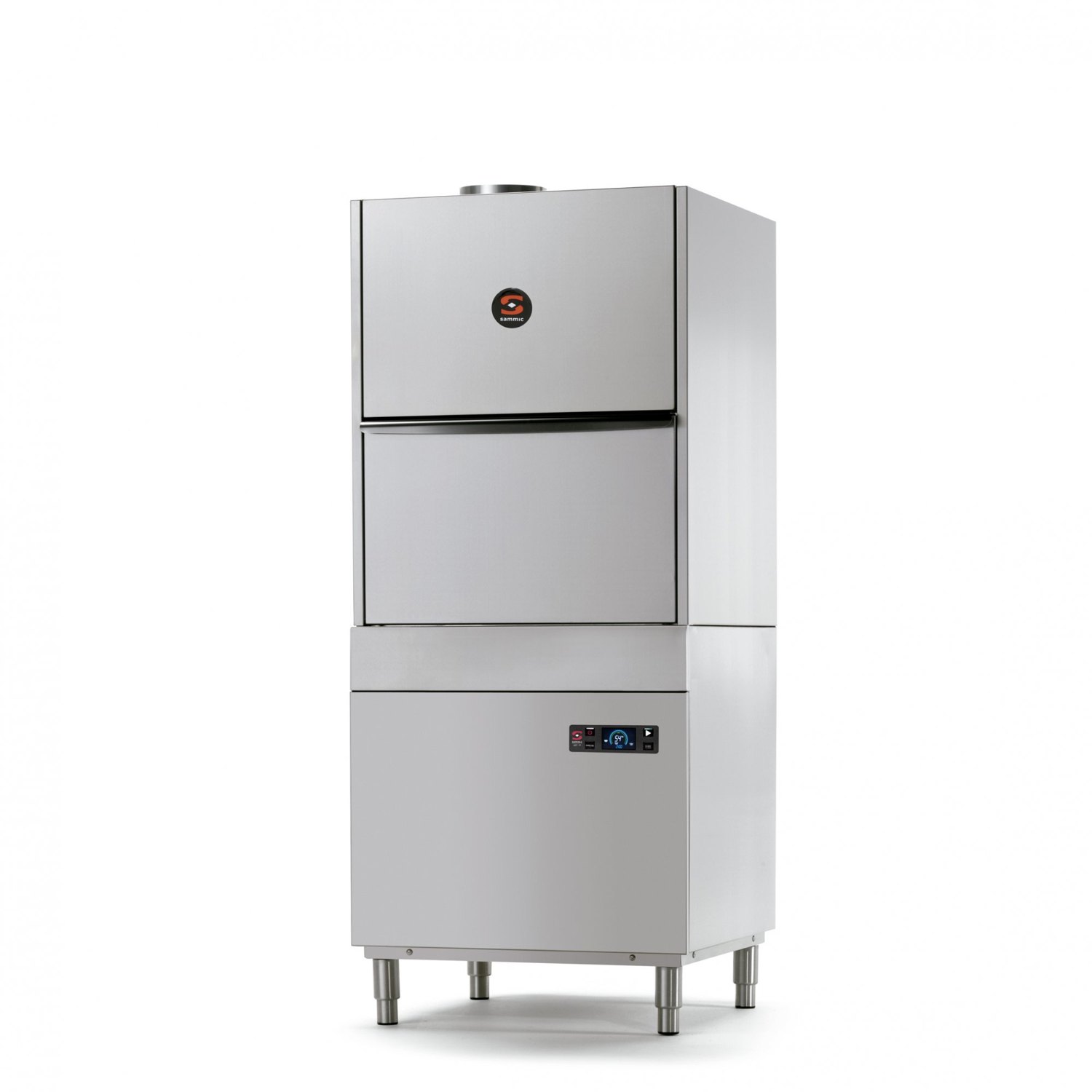 Lavautensilios Sammic UX-600V con condensador de vahos HRS, cesta de 600 x 630 mm