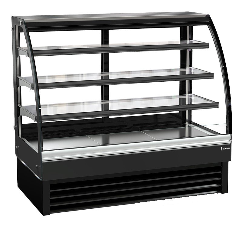 Vitrina de pastelería refrigerada Edenox VERA S1 de cristal curvo, de 900 a 1500 mm Vitrina de pastelería refrigerada Edenox VERA S1 de cristal curvo, de 900 a 1500 mm