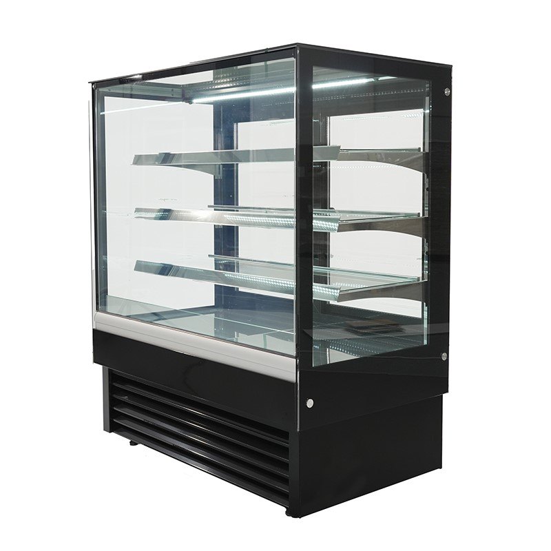 Vitrina de pastelería refrigerada Edenox VERA S1 de cristal recto, de 900 a 1500 mm Vitrina de pastelería refrigerada Edenox VERA S1 de cristal recto, de 900 a 1500 mm