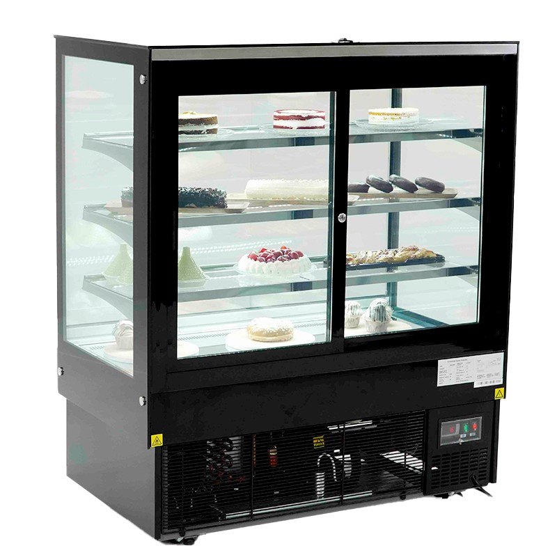Vitrina de pastelería refrigerada Edenox VERA S1 de cristal recto, de 900 a 1500 mm Vitrina de pastelería refrigerada Edenox VERA S1 de cristal recto, de 900 a 1500 mm