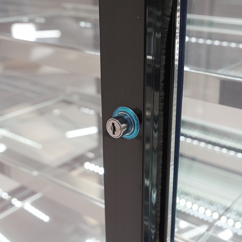 Vitrina de pastelería refrigerada Edenox VERA S1 de cristal recto, de 900 a 1500 mm Vitrina de pastelería refrigerada Edenox VERA S1 de cristal recto, de 900 a 1500 mm