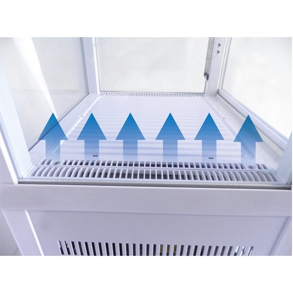 Vitrina refrigerada vertical de sobremesa Edenox VIVES S1, cristal 360º, 43 a 80 litros Vitrina refrigerada vertical de sobremesa Edenox VIVES S1, cristal 360º, 43 a 80 litros